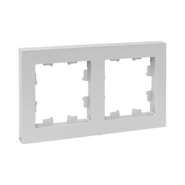 рамка 2-м эпика пластик алюм. ekf up1-fpa-02 от BTSprom.by