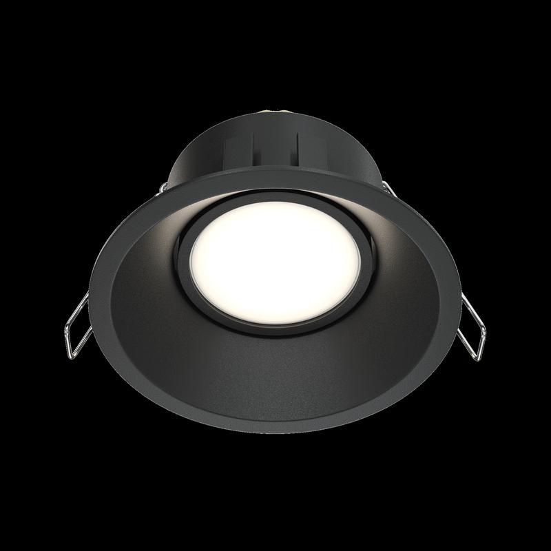  Светильник Dot GU10 10Вт IP20 встраив. черн. Maytoni DL028-2-01B фото в каталоге от BTSprom.by