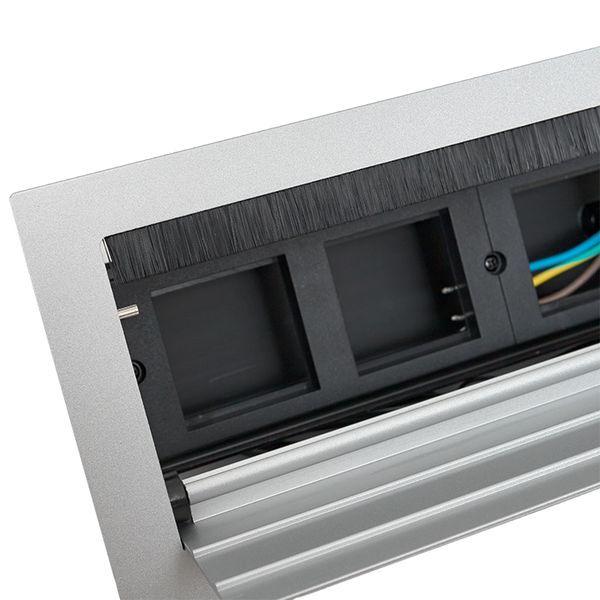  Лючок встраиваемый настольный 8 модулей C-Line EKF cl-vnl-8-s фото в каталоге от BTSprom.by