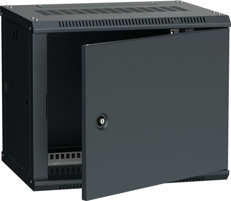 шкаф 19 дюйм linea w 9u 600х450мм настен. метал. дверь ral9005 itk lwr5-09u64-mf от BTSprom.by
