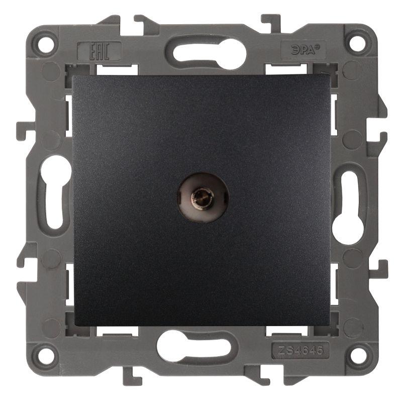 розетка телевизионная проходная tv elegance 14-3102-05 ip20 антрацит эра б0034300 от BTSprom.by