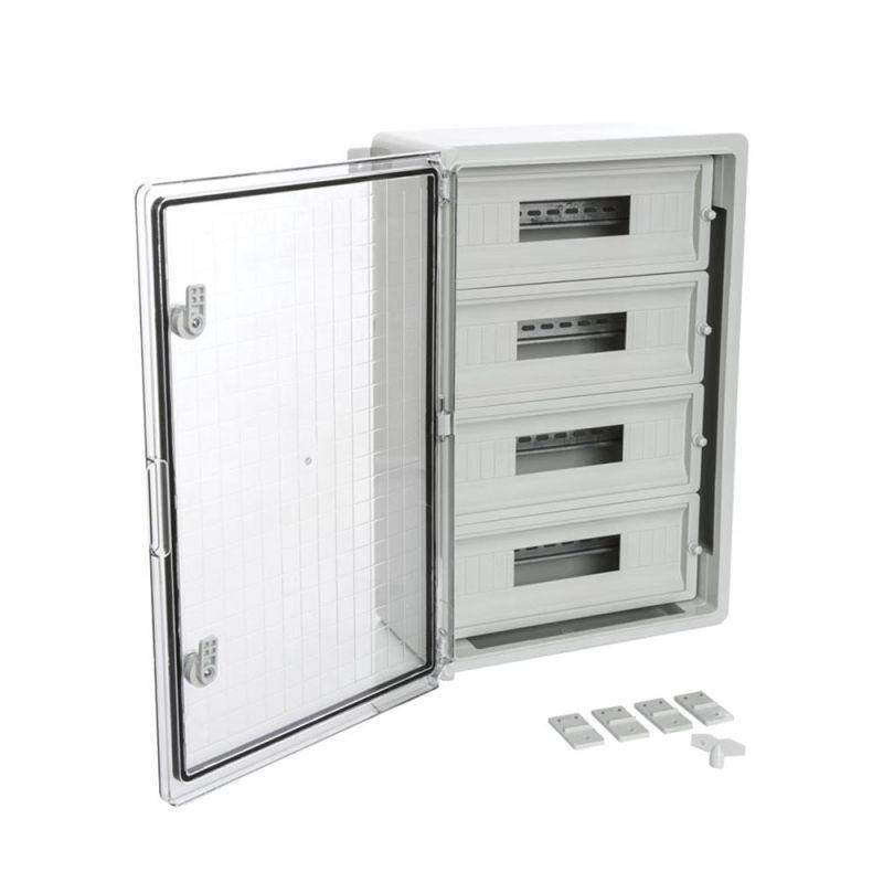 корпус пластиковый распределительный щрн-60 ip65 прозр. дверь 600х400х200 промрукав pr08.26505 от BTSprom.by