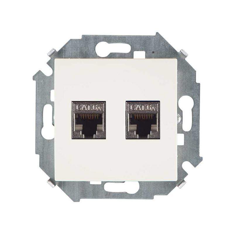 розетка компьютерная 2-м simon 15 rj45 кат.6a amp ftp механизм сл. кость simon 1591564-031 от BTSprom.by