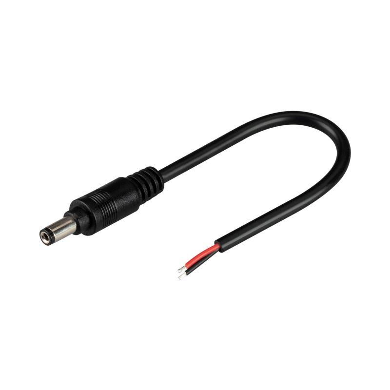 коннектор выводной dc-mono-2pin-l150-m (jack 5.5 lock) (-) arlight 032853 от BTSprom.by
