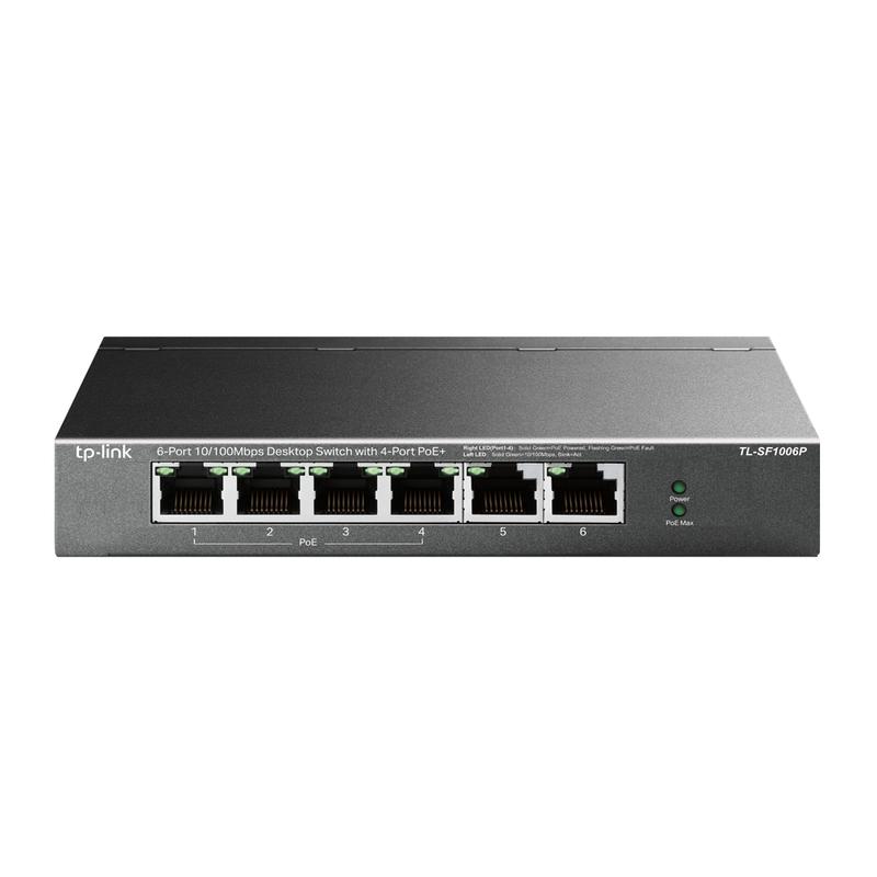 коммутатор tl-sf1006p 6-портовый 10/100мбит/с настол. с 4 портами poe+ tp-link 1792446 от BTSprom.by
