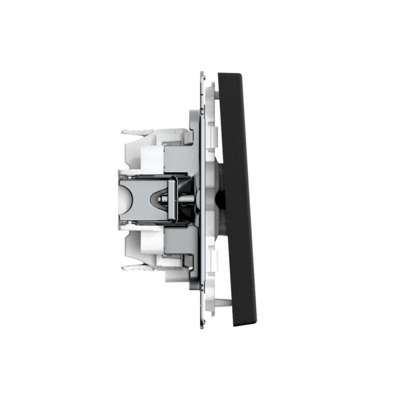  Переключатель перекрестный ArtGallery 10AX быстрозажим. клем. механизм карбон SE GAL001071S фото в каталоге от BTSprom.by