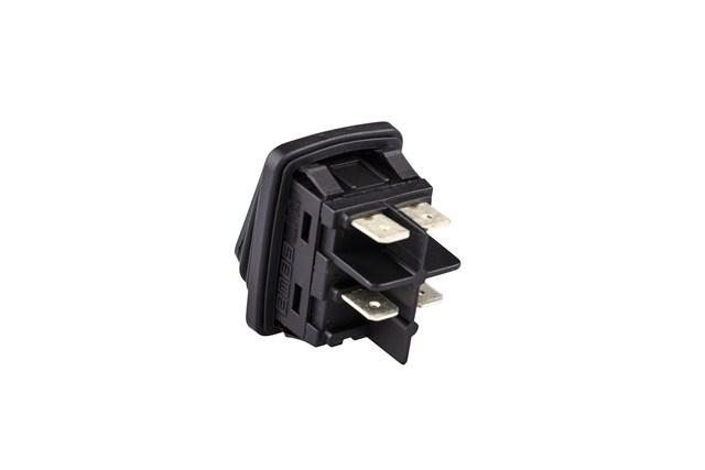 выключатель с подсветкой 2но ip65 зел. emas a54b1y11 от BTSprom.by
