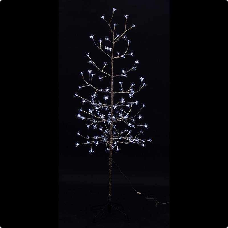 дерево комнатное "сакура", ствол и ветки фольга, высота 1.5 метра, 120 светодиодов белого цвета, трансформатор ip44neon-night от BTSprom.by