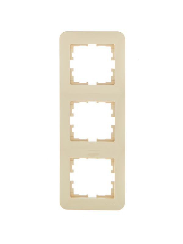 рамка 3-м asti вертикал. крем. lezard 7081-0300-153 от BTSprom.by