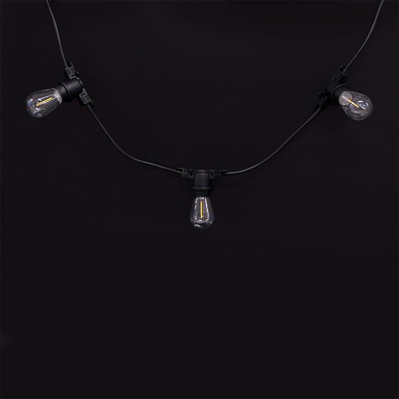  Гирлянда уличная "Белт-лайт" PBL-S40/L24+1.5 Black E27 IP65 24м 40ламп 1.5м шнур соедин. в линию max750Вт (лампы не в компл.; возможно использов. с фитолампами в теплице) Pro JazzWay 5058255 фото в каталоге от BTSprom.by