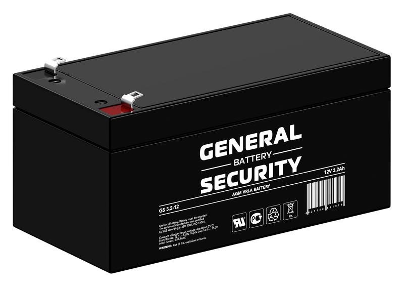  Аккумулятор 12В 3.2А.ч General Security GS3.2-12 фото в каталоге от BTSprom.by