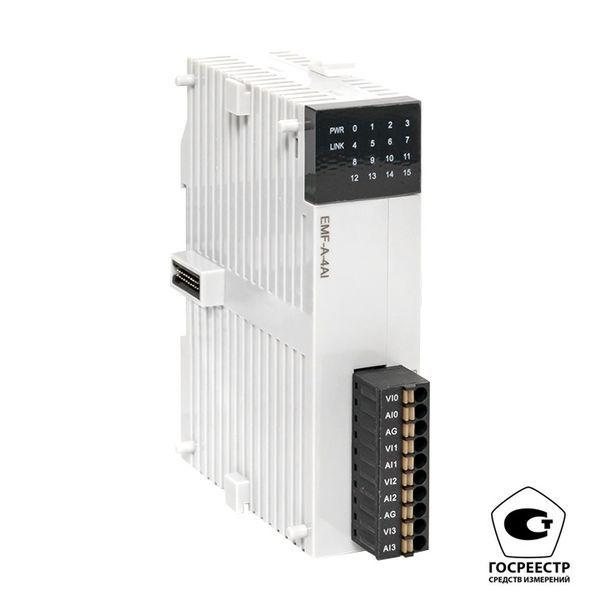 модуль аналогового ввода emf 4 pro-logic (с поверкой) ekf emf-a-4ai-v от BTSprom.by