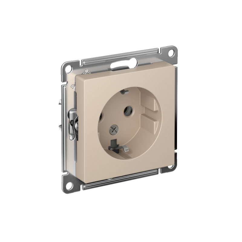 розетка atlasdesign 16а с заземл. механизм песочн. se atn001243 от BTSprom.by