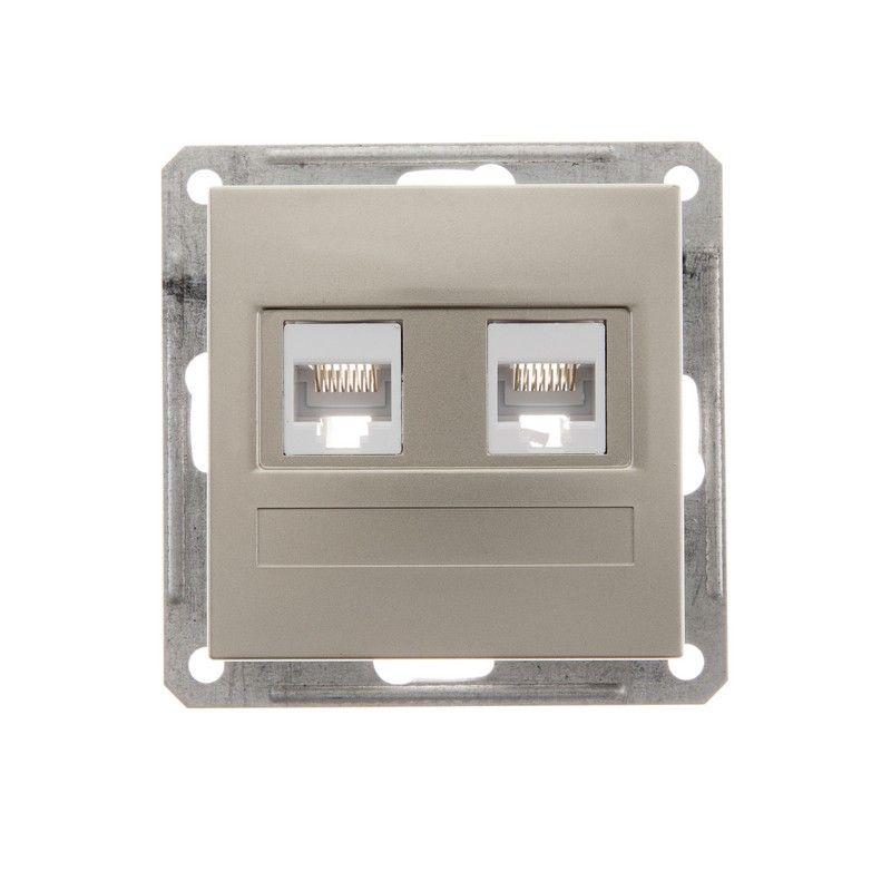 розетка компьютерная 2-м сп w59 rj45 кат.5e механизм шампань se rsi-251kk5e-4-86 от BTSprom.by
