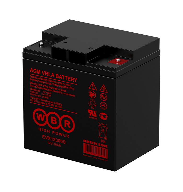 аккумулятор тяговый 12в 30а.ч wbr evx12300s wbr от BTSprom.by