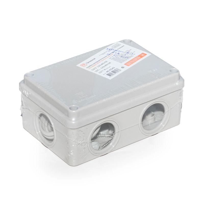  Коробка распределительная ОП безгалогенная (HF) 120х80х50 атмосферостойкая Промрукав 40-0345 фото в каталоге от BTSprom.by