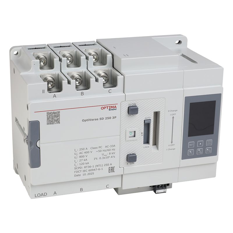 устройство автоматического ввода резерва 4п optiverse sd 250 4p кэаз 389122 от BTSprom.by