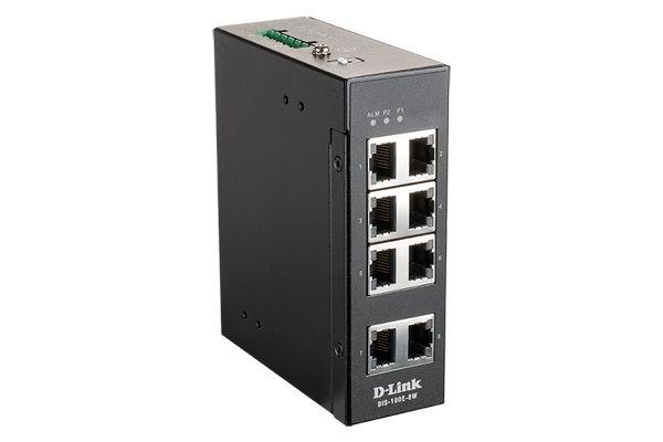коммутатор промышленный неуправляемый dis-100e-8w/a1a (8 портов 10/100base-tx энергосбережение и поддержка qos) d-link 1692351 от BTSprom.by