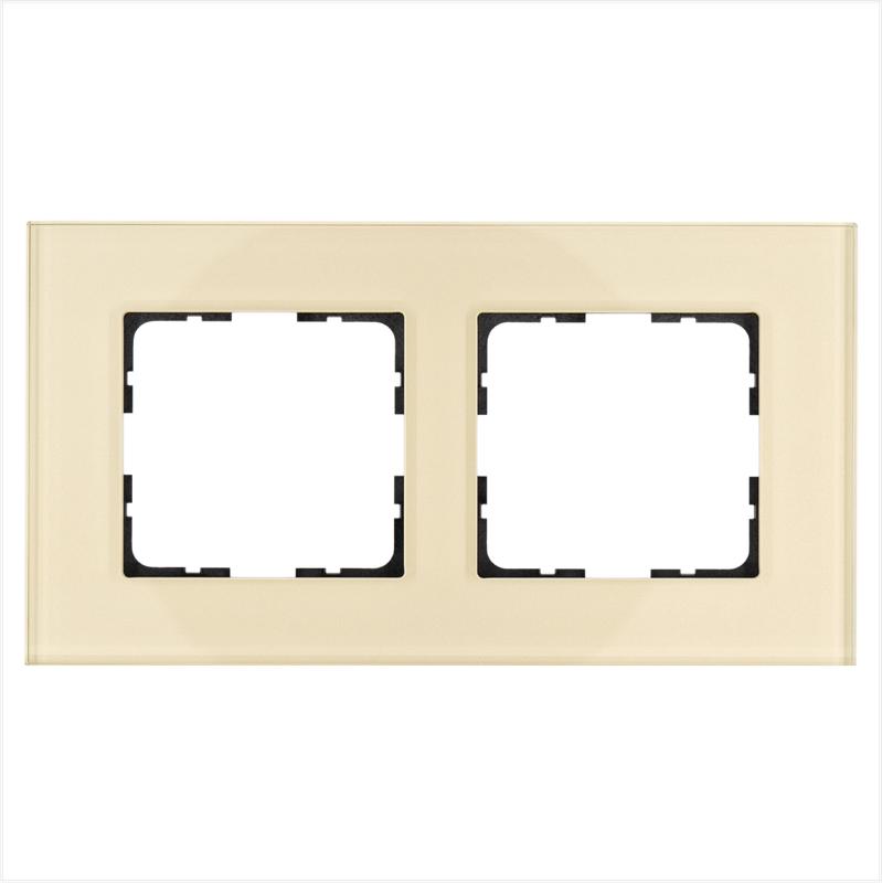 рамка 2-м g-glass стекло шампань champagne gold jasmart g1002gg от BTSprom.by