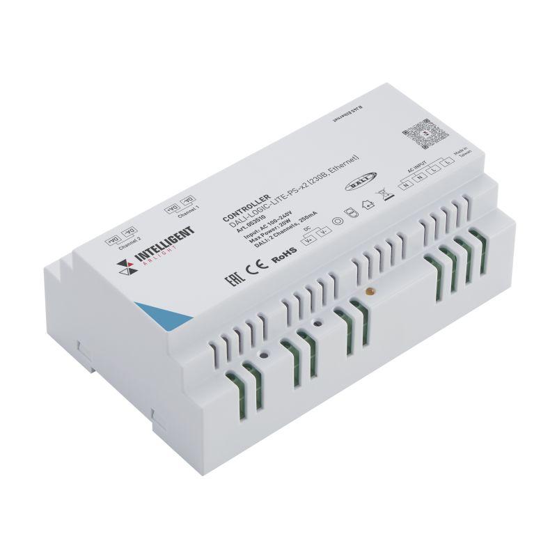 контроллер dali-logic-lite-ps-x2 230в ethernet ip20 пластик intelligent arlight 053510 от BTSprom.by