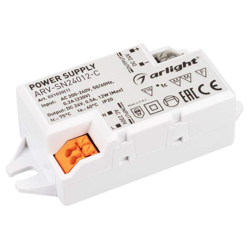 блок питания arv-sn24012-c 24в 0.5а 12вт ip20 пластик arlight 021020(1) от BTSprom.by блок питания arv-sn24012-c 24в 0.5а 12вт ip20 пластик arlight 021020(1) от BTSprom.by