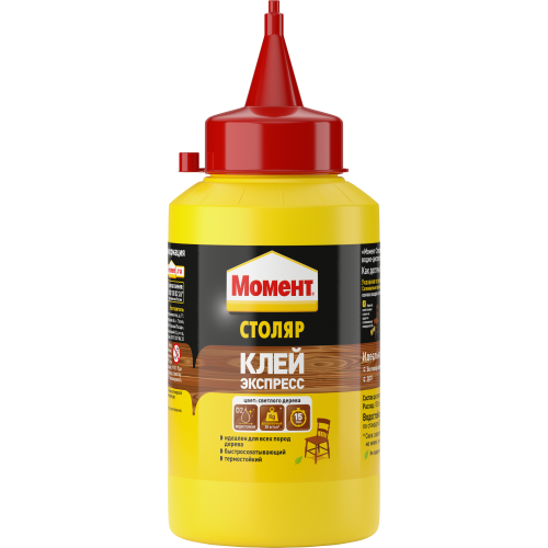 клей пва "момент столяр клей-экспресс" 250г момент c0036685 от BTSprom.by
