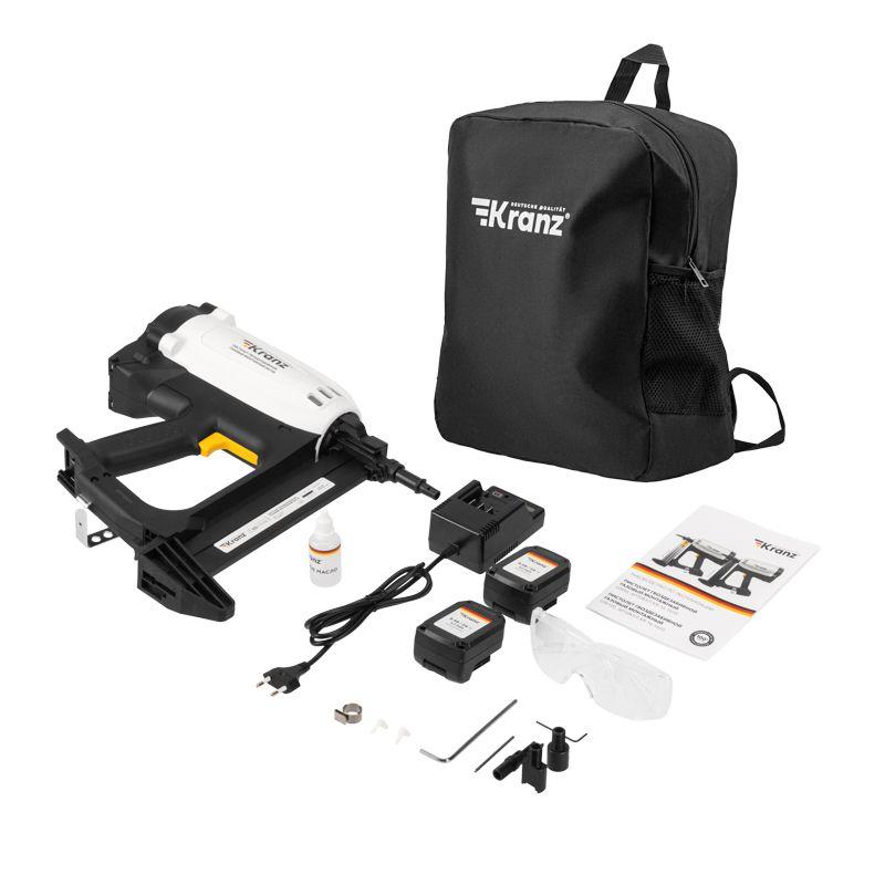  Пистолет монтажный газовый гвоздезабивной GN100 100Дж длина гвоздей 15-40мм d2.7-3мм KRANZ KR-16-1655 фото в каталоге от BTSprom.by