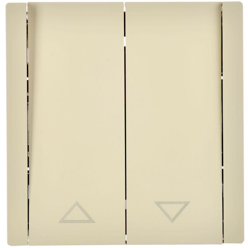  Выключатель жалюзи СП FORTE&PIANO 10А FP411 ваниль IEK FP-V15-0-10-1-K10 фото в каталоге от BTSprom.by