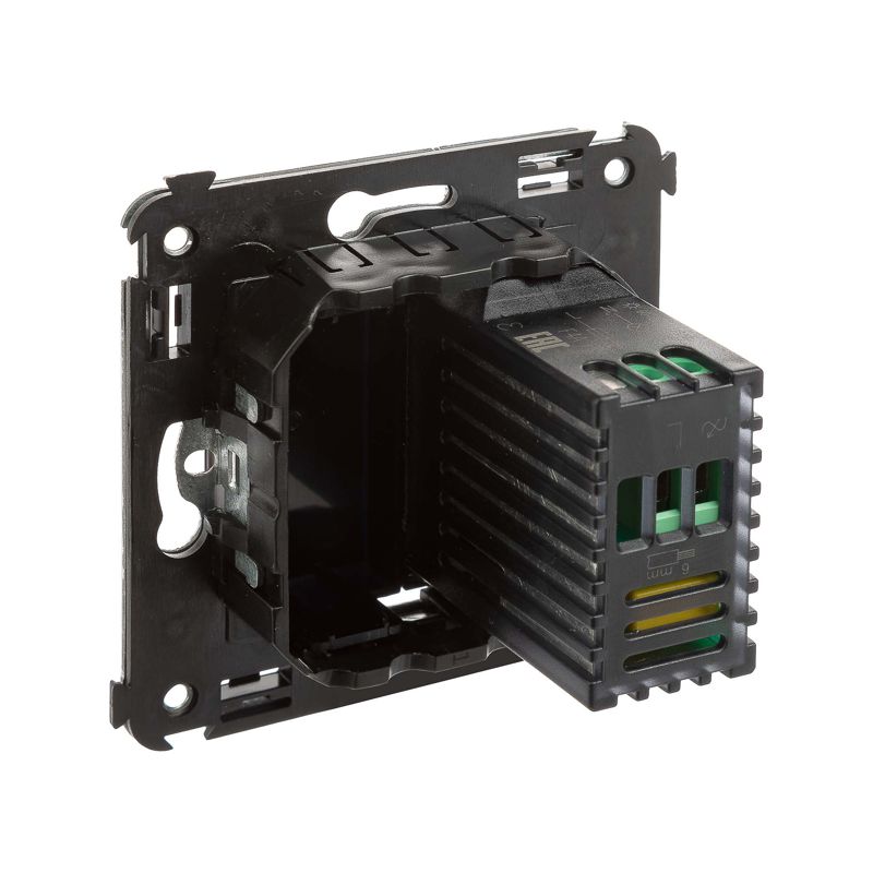  Диммер поворотный СП Avanti "Черный квадрат" DKC 4402133 фото в каталоге от BTSprom.by