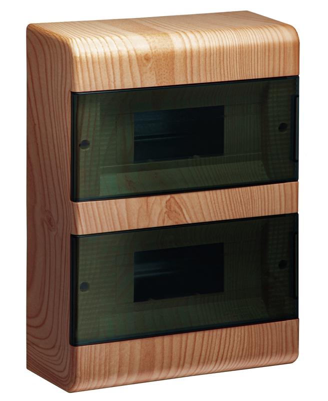 щиток оп тусо на 18мод. c 2-мя дв. 225х323х94мм бук на светлой основе ruvinil 68018-38м от BTSprom.by