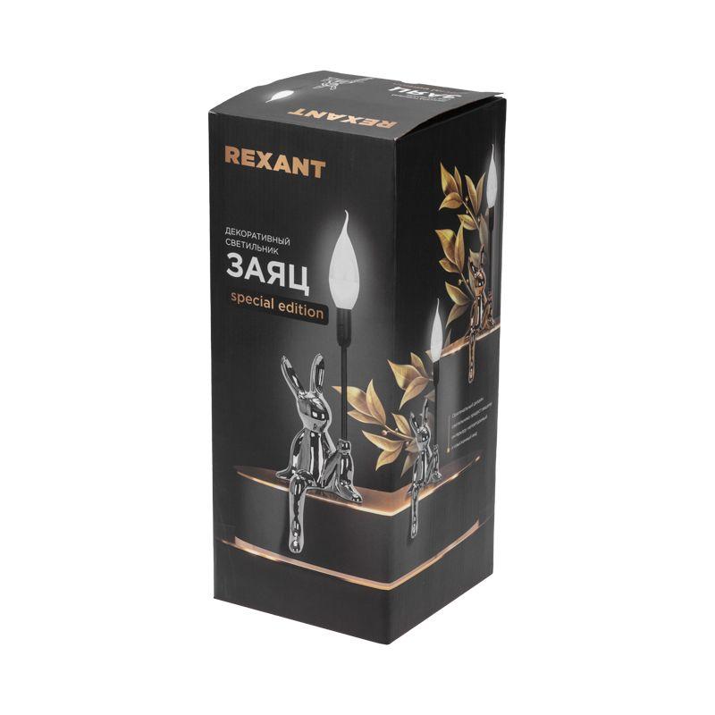  Светильник декоративный МОБИ "Заяц" хром Rexant 603-1030 фото в каталоге от BTSprom.by