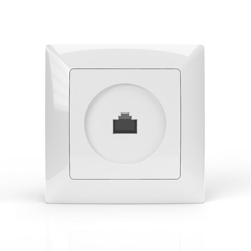  Розетка компьютерная 1-м СП AVA в сборе бел. TOKOV LIGHT TKL-AV-RC1-C01 фото в каталоге от BTSprom.by