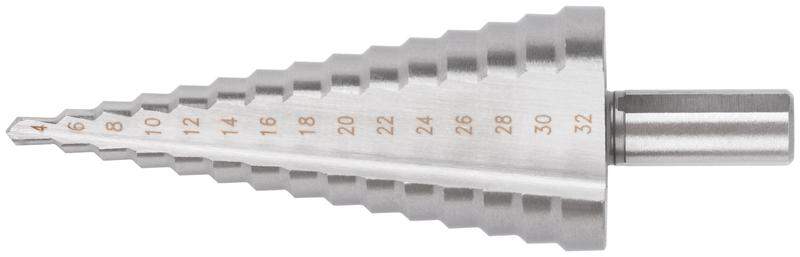 сверло ступенчатое hss (р6м5) по металлу 15 ступеней 4-32мм fit 36400 от BTSprom.by