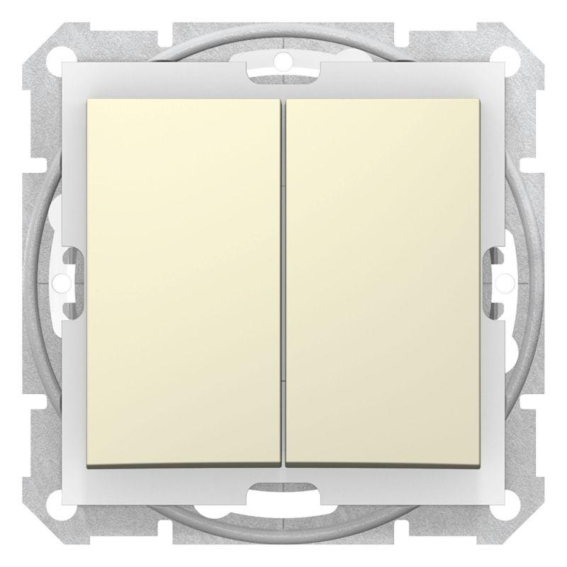  Выключатель 2-кл. СП Sedna 10А IP44 (сх. 5) 250В механизм беж. SchE SDN0300447 фото в каталоге от BTSprom.by