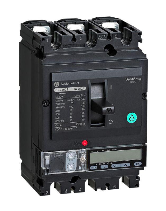 выключатель автоматический systemepact ccb160 150ка 3p3d s5.2e 160а рычаг se spc160l16052e3df от BTSprom.by