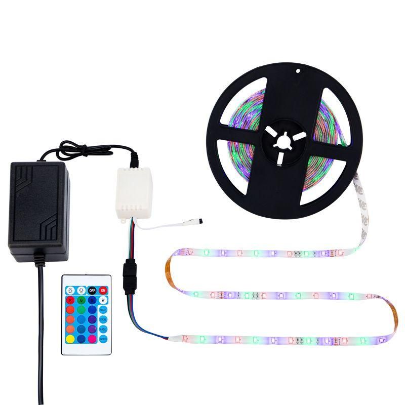 комплект светодиодной ленты 5м с блоком питания и rgb контроллером ip65 rgb lamper 142-402 от BTSprom.by