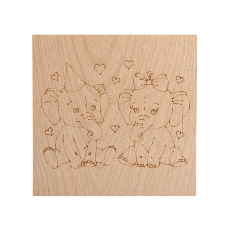  Набор досок для выжигания "Слонята" 150х150мм пакет (уп.5шт) Rexant 12-0932 фото в каталоге от BTSprom.by