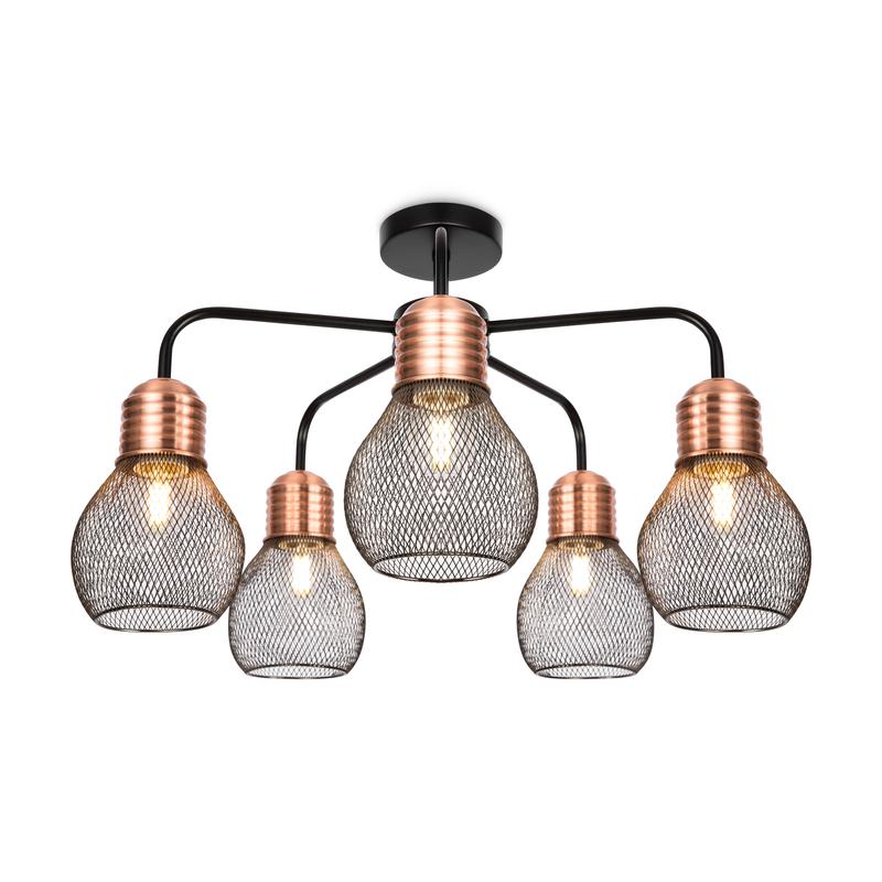  Светильник Agata 60Вт E27х5 IP20 потолочн. Freya FR4011CL-05BBS фото в каталоге от BTSprom.by