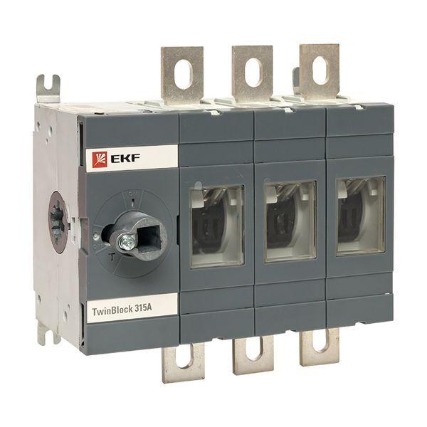 рубильник 3п 315а без рукоятки управления twinblock proxima ekf tb-s-315-3p от BTSprom.by