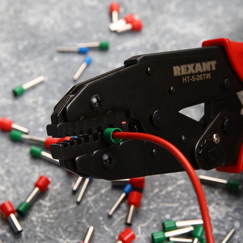  Кримпер для обжима двойн. штыревых наконечников 2х(0.5-6.0)кв.мм (HT-5-26TW) Rexant 12-3222 фото в каталоге от BTSprom.by