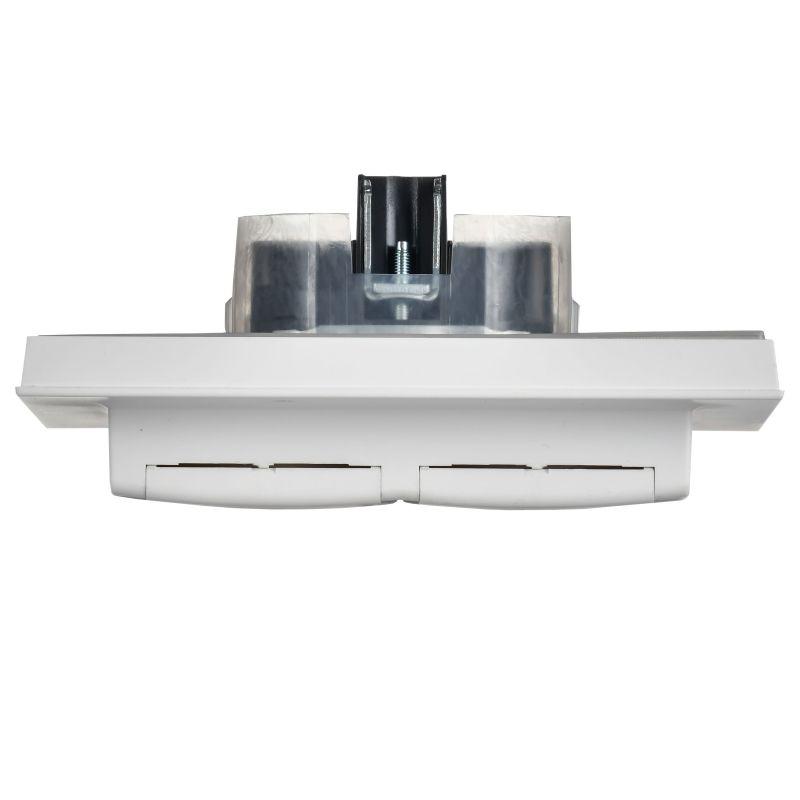  Розетка 2-м СП BRITE РСбш12-3-44-БрАБ 16А IP44 в сборе с крышкой арктич. бел. IEK BR-R26-16-44-K91-F фото в каталоге от BTSprom.by