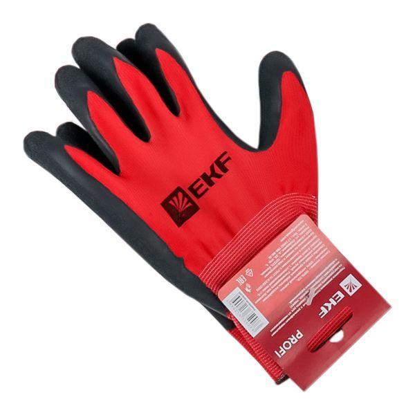 перчатки рабочие profi с рельефным латексным покрытием (15 класс 10 разм) expert ekf pe15nl-10-proxima от BTSprom.by