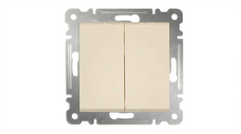 выключатель 2-кл. сп karea 10а ip20 механизм крем. makel 57010003 от BTSprom.by