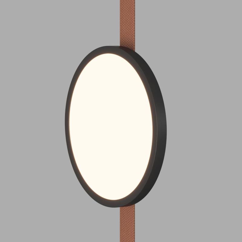 светильник для трека-ремня belty flow со светодиодом d168хh29.5мм 48в dc 10вт ra90 120град. 3000к ip20 черн. алюм. denkirs dk5567-bk от BTSprom.by