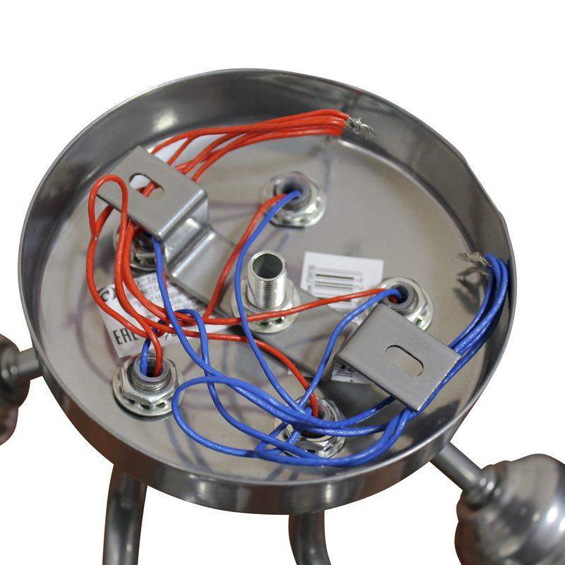  Светильник "Бона" 151 (плафон П0476) НПБ 01-5х60-130 Е27 ИУ хром Элетех 1005404417 фото в каталоге от BTSprom.by