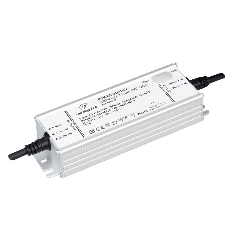 блок питания arpv-lg-24100-pfc-vca (22-26в 4.17а 100вт) ip65 металл arlight 049617 от BTSprom.by