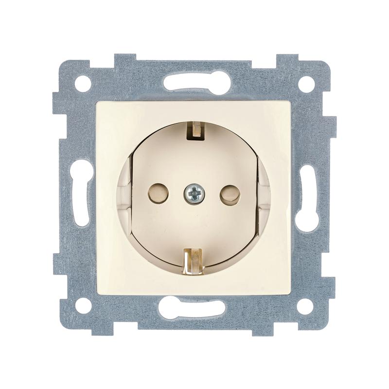 розетка 1-м сп мария рс16-446 16а ip20 с заземл. защ. шторки механизм сл. кость кунцево 120002 от BTSprom.by