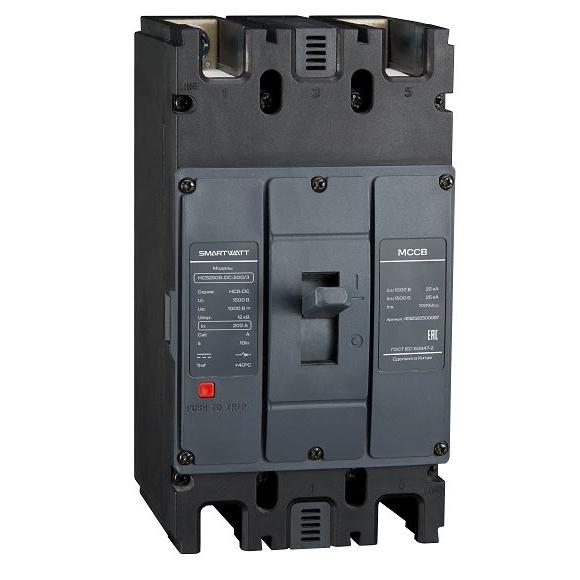 выключатель автоматический в литом корпусе pde hcb250b-dc-180/3 180а 3p 15ка smartwatt 4512020500088 от BTSprom.by