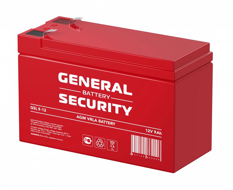  Аккумулятор 12В 9А.ч General Security GSL9-12 фото в каталоге от BTSprom.by