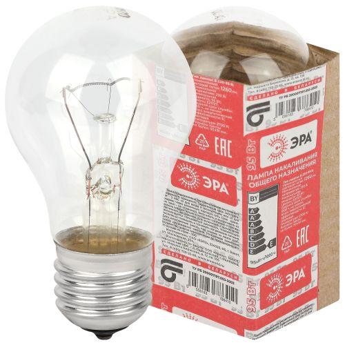 лампа накаливания a50 95-230-е27 95вт грушевидная е27 230в эра б0039120 от BTSprom.by
